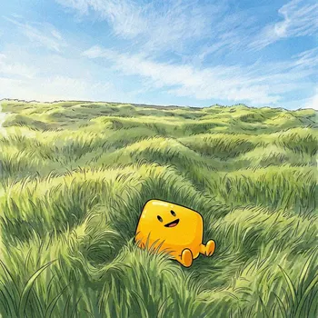 BiBi in a grass field