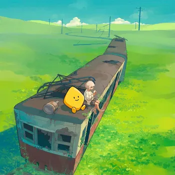 BiBi on a train